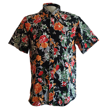 CAMISA HOMBRE M/C DISEÑO HAWAIANA F18B-13 GAIVANLE